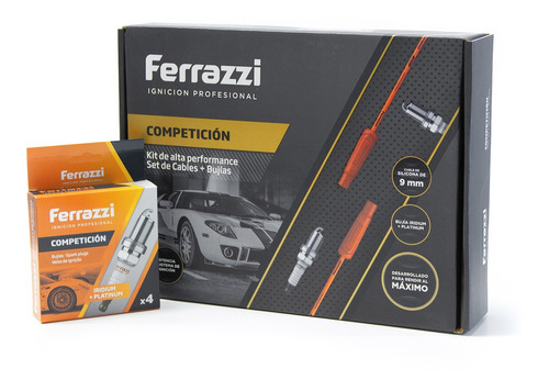 Imagen 1 de 3 de Kit Cables Y Bujias Competición Renault Fuego 18 21 Ferrazzi