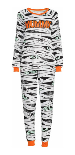 Momia Pijama Mummy De Dos Piezas Brilla En La Obscuridad 