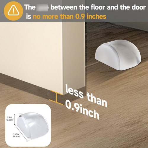 Tope De Puerta Autoadhesivo Protector De Pared 4 Unidades