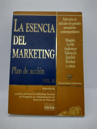 La Esencia Del Marketing - Plan De Accion Vol. 2 - Usado 