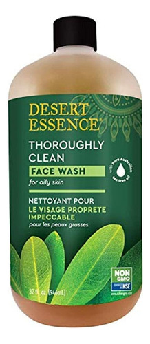 Desert Essence Thorough Clean Wash Piel Grasa 32 Oz