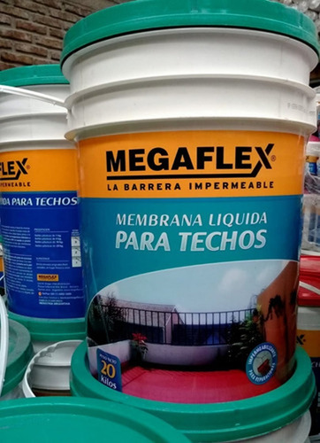 Membrana Liquida Para Techos Megaflex X 4kg. Verde
