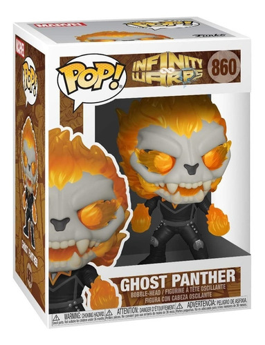 Funko Pop Figura Ghost Panther Pantera 860 Infinity Warps Ed