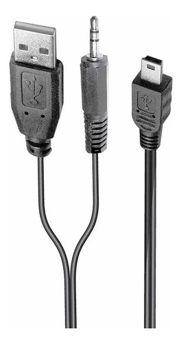 Cable Con Y De Usb A 3.5 Y Mini Usb 0.50 M 18-1106