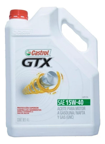 Aceite Mineral Gtx 15w40 4l X4u Castrol