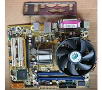 Comprar Kit Placa Mãe Ipm41-d3 - Defeito Na Descrição  Proc E Cooler