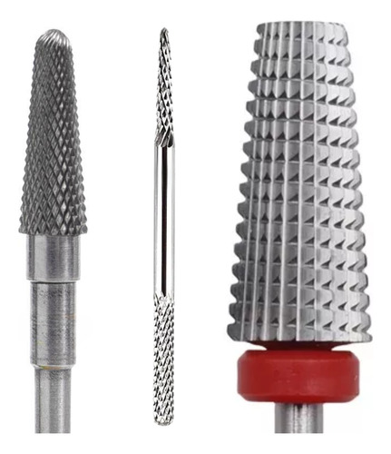 Kit 3 Broca De Unha Tungstênio Profissional Broca Agulha