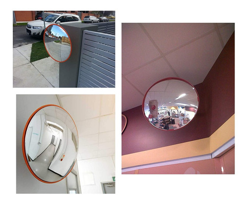 Imagen 2 de 5 de Espejo Universal Convexo Seguridad Vigilancia Super 45cm