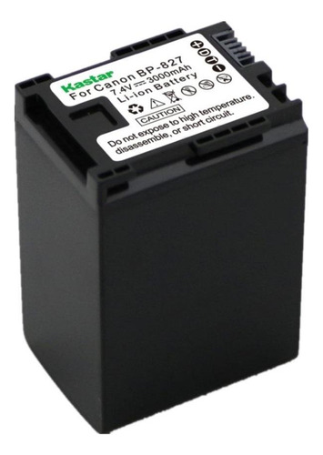 Batería de alta capacidad para Canon Kastar Bp-827