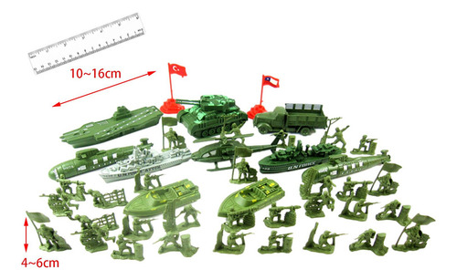 52 Piezas Figuras Juguetes Mini Diseño Playset Para B