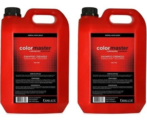 Combo Colormaster Fidelite Por 5 Litros Shampoo Neutr+acond.