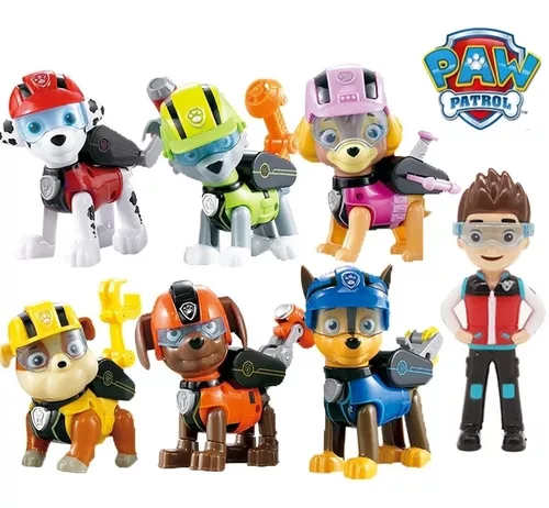 Paw Patrol Set De 7 Figuras De Accion Articulables