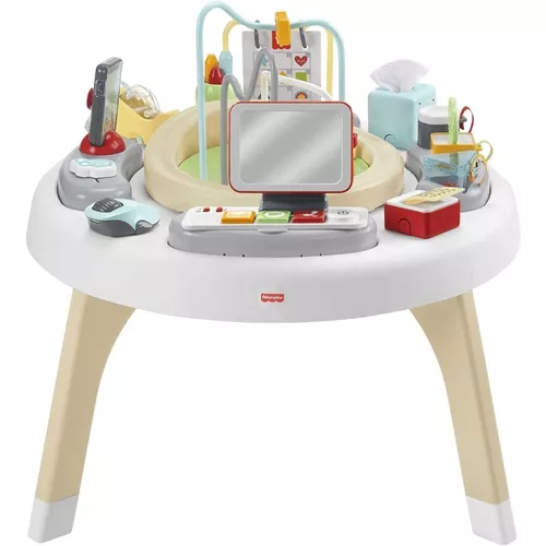 Fisher-Price Baby Juguete de aprendizaje 2 en 1 para niños pequeños como un  centro de actividades de jefe y mesa de juego con luces, música y sonidos