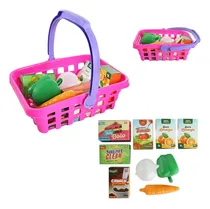 Comprar Cestinha De Compras Supermercado Brinquedo Com 9 Acessórios