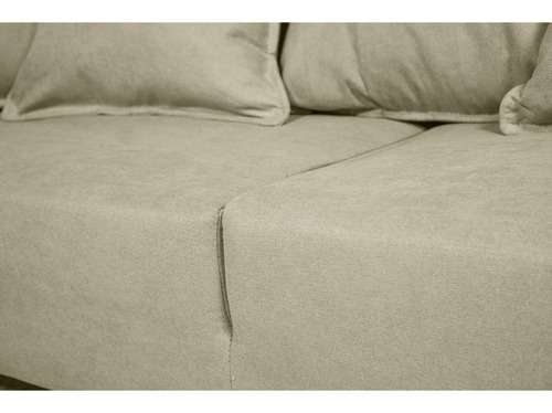 Sofá Cordelia 2 Cuerpos Felpa Beige
