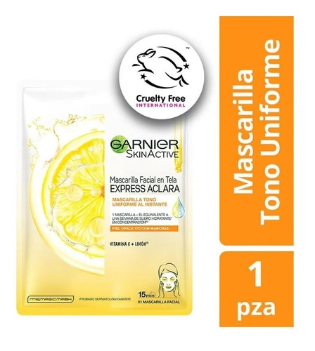 Mascarilla Garnier Express Aclara Vitamina C - Antimanchas