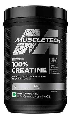 Monohidrato De Creatina Platino Muscletech 100% Puro 80 Porc