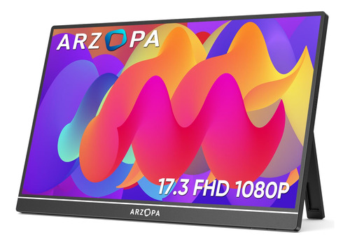 Arzopa Monitor Portatil 17.3 Pulgadas, 1080p Fhd Hdr Ips Ki