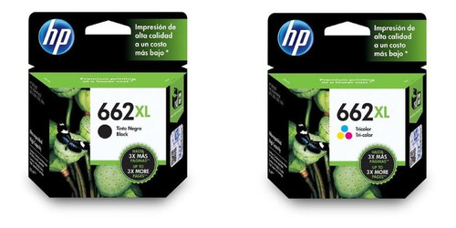 Combo Hp 662 Xl De Cartuchos De Tinta (negro + Tri-color), T