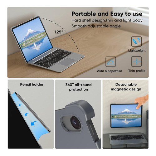 Teclado Con Trackpad Doqo Compatible Con Tableta iPad 10a