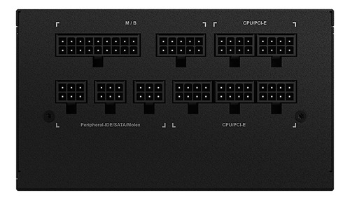 Fuente De Poder Gigabyte Ud750gm 80 Plus Gold Atx 120mm 750w Color Negro