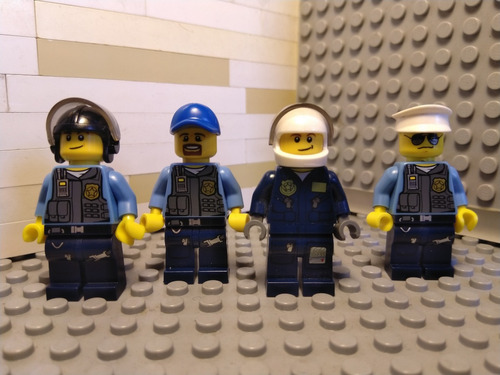 Lego Minifigura Set De Policias Lote