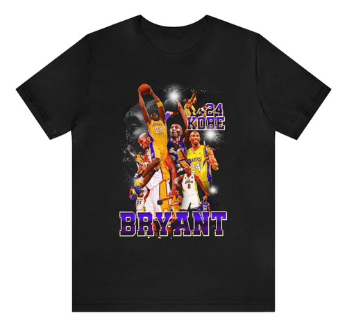 Polera Unisex Infantil Lakers Nba Kobey 24 Algodon Estampado