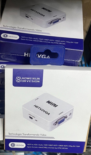 Adaptador Conversor Activo Hdmi A Vga Full Hd Con Audio