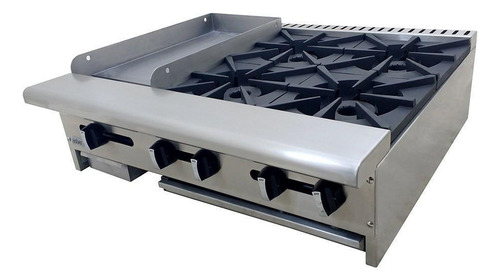 Estufa Asber Aem-g12-b4-36 | Estufa | 4 Quemadores | Plancha