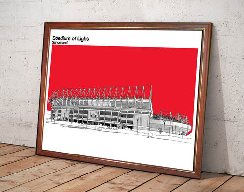 Cuadro Decorativo Stadium Of Light Sunderland Fc Inglaterra