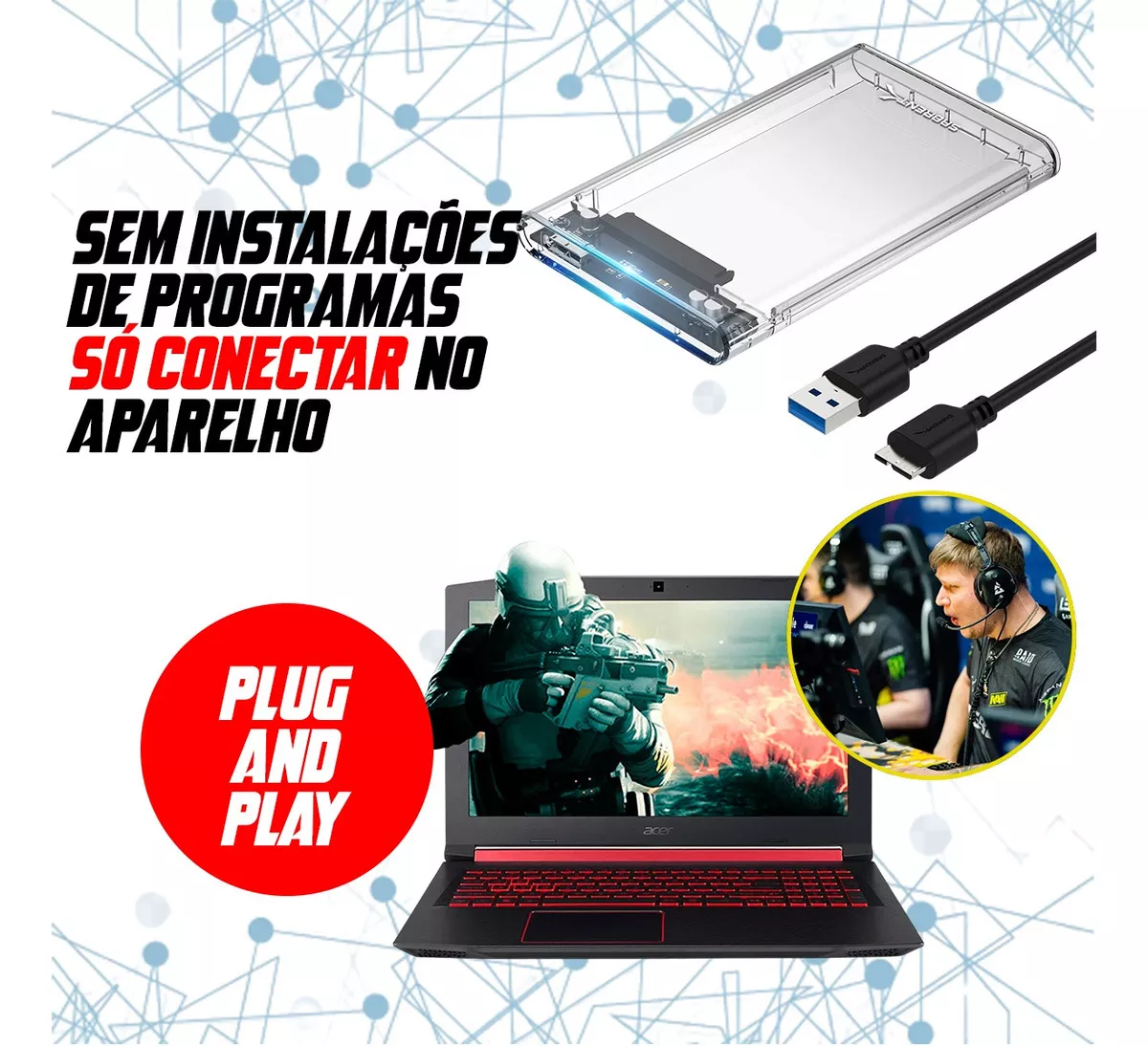 Terceira imagem para pesquisa de adaptador ssd m2