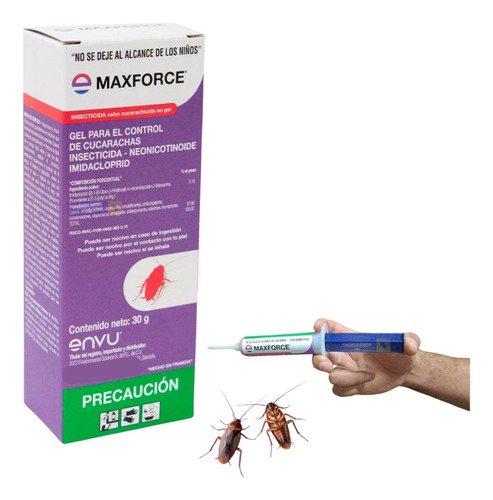 Insecticida Control Cucarachas En Gel Jeringa Maxforce 30g