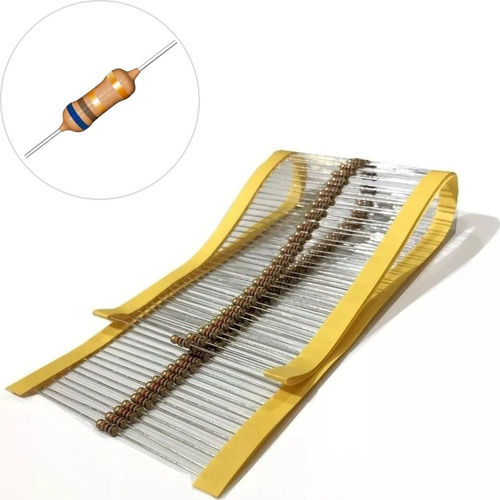 Resistor 6,8r 6r8 Cr25 1/4w 5% - Pacote Com 100 Peças