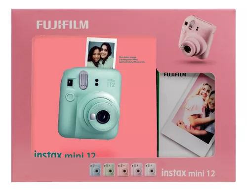 Accesorio cámara instantánea  Fujifilm Kit Instax Mini 12, Funda, 10  sobres, Cuerda, Azul