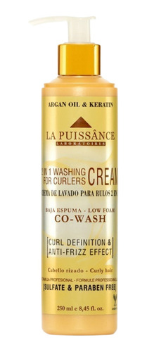 La Puissance Co-wash Crema Lavado 2 En 1 Para Rulos X 250 Ml