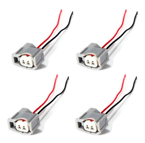 Imagem 3 de 10 de 04 Plug Conector Do Bico Injetor Toyota Corolla Hilux Filder