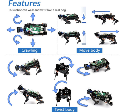 Freenove Kit Robot Para Perros Raspberry