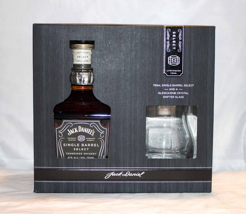 Jack Daniels Single Barrel Con Vaso Glencairn Crystal