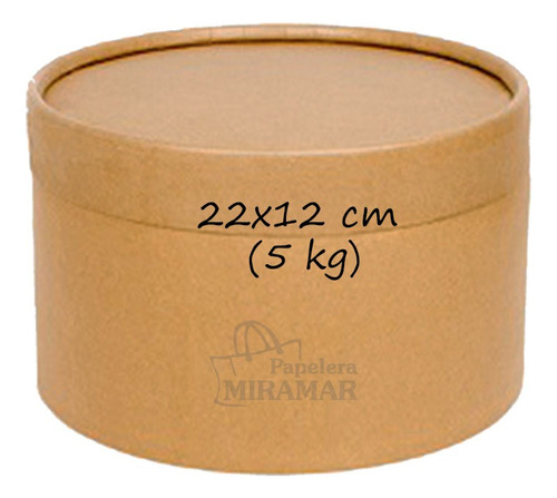 Potes Carton Caja Cuñete Dulce De Leche 5kg 22x12cm (c/u)