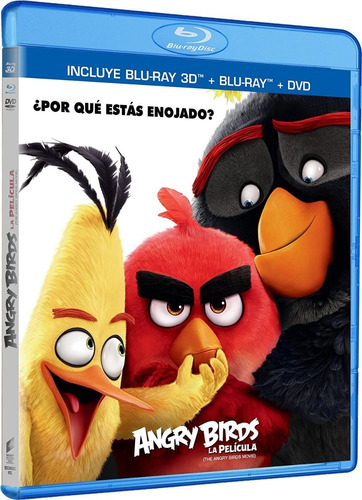 Angry Birds La Película | Blu Ray 3d + Br + Dvd Película