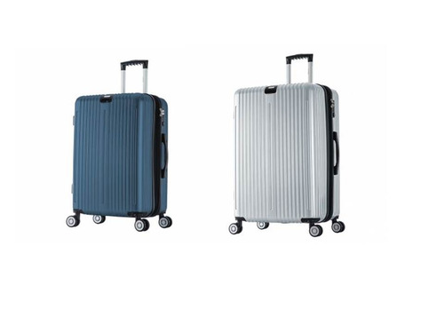 Maletas De Viaje Pack De 2 De 61 Cm Oferta - Azul Y Plateado