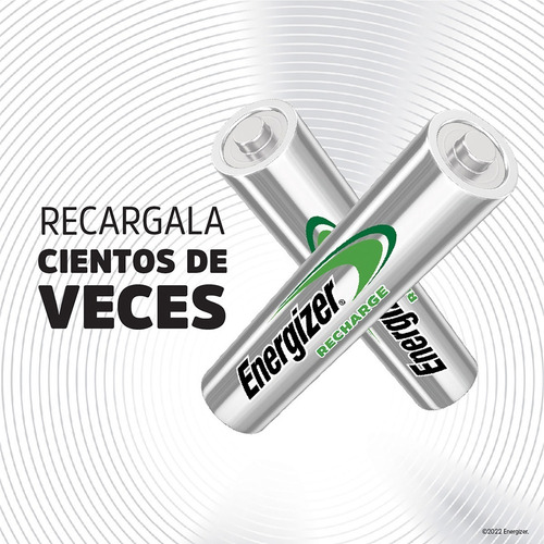 Pilas Recargables AAA Energizer Recharge NH12-700 - Blister 2 Unidades