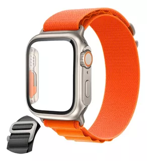 Case Cristal Para Apple Watch Apariencia Ultra + Correa