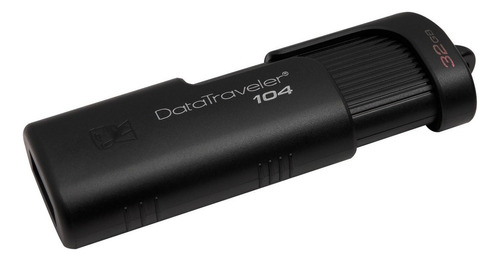 Memoria USB Kingston DataTraveler 104 DT104 32GB 2.0 negro