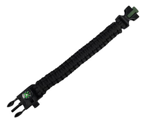Paracord Pulseira Camping Apito Bussola Pederneira