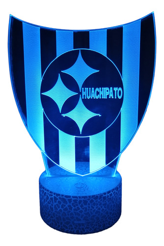 Insignia Club Deportivo Huachipato Lampara 3d 7 Colores Led 