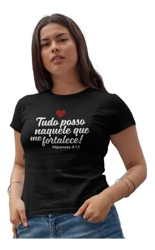 Camisetas gospel cheap femininas