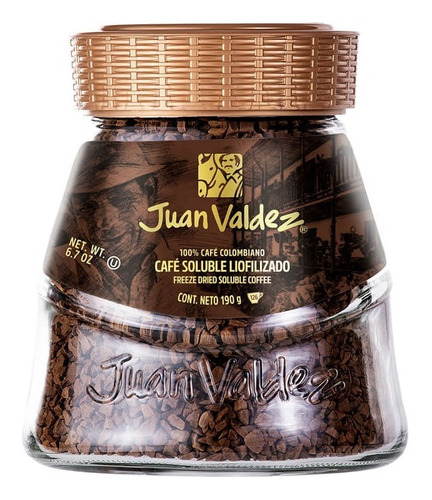 Cafe Colombiano Juan Valdez Liofilizado 190 Gramos