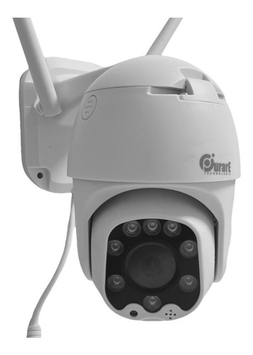 Imagen 2 de 3 de Cámara de seguridad Purare Technologic Saturno con resolución de 2MP visión nocturna incluida blanca