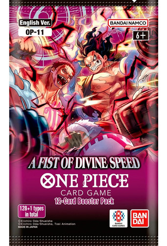 Paquete doble de una pieza Fist Of Divine Speed Dp 07 Booster en inglés, paquete doble Fist Divine Speed